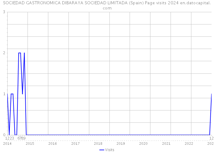 SOCIEDAD GASTRONOMICA DIBARAYA SOCIEDAD LIMITADA (Spain) Page visits 2024 