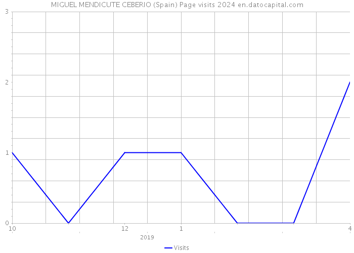 MIGUEL MENDICUTE CEBERIO (Spain) Page visits 2024 