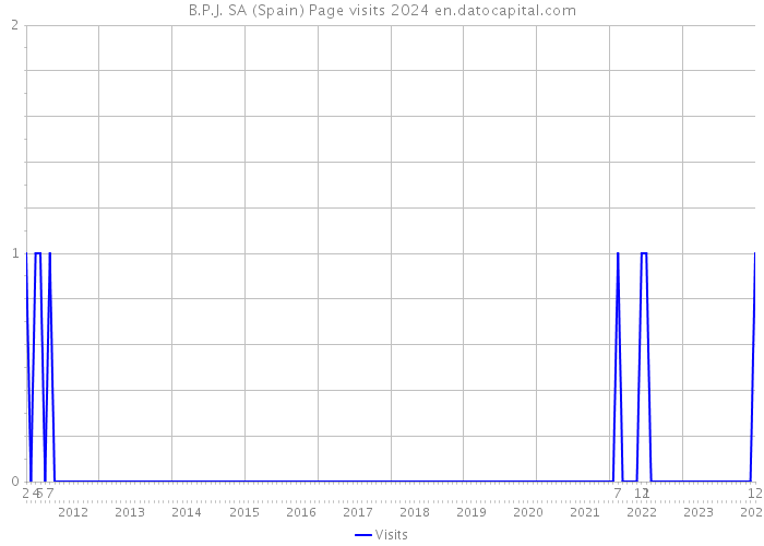 B.P.J. SA (Spain) Page visits 2024 