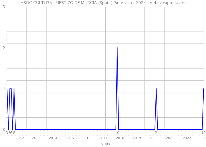 ASOC CULTURAL MESTIZO DE MURCIA (Spain) Page visits 2024 