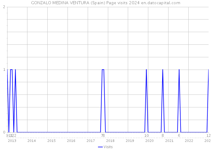 GONZALO MEDINA VENTURA (Spain) Page visits 2024 
