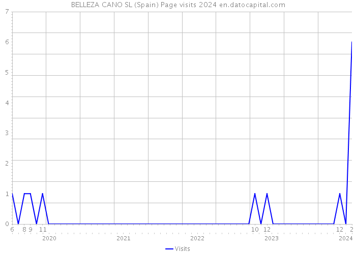 BELLEZA CANO SL (Spain) Page visits 2024 
