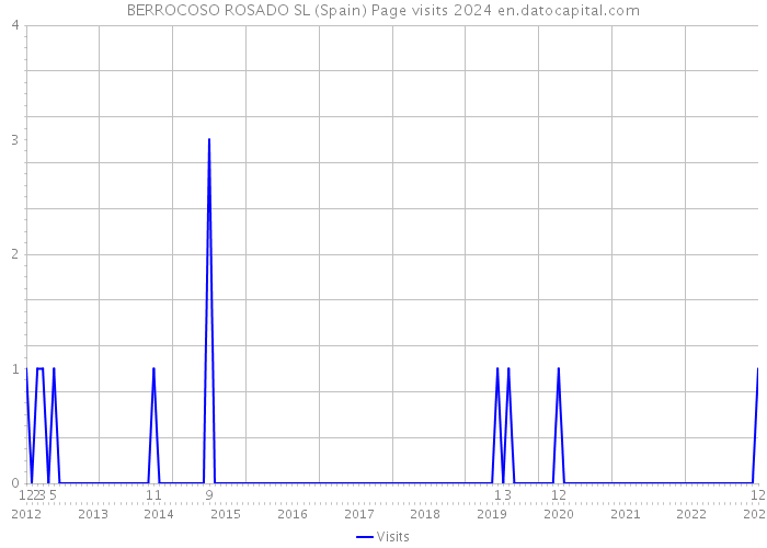 BERROCOSO ROSADO SL (Spain) Page visits 2024 