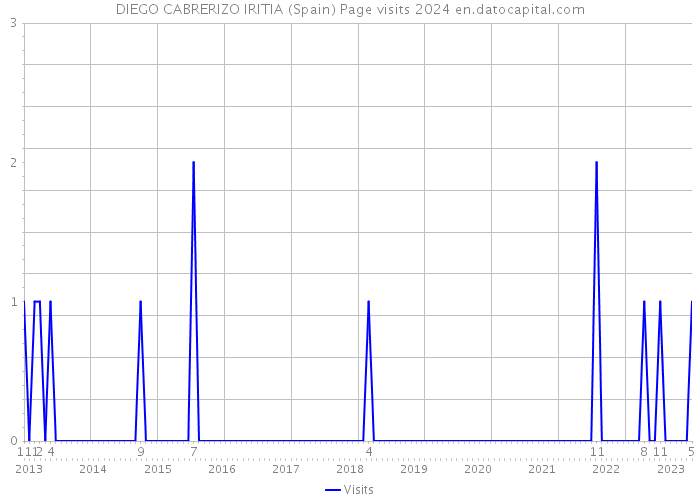 DIEGO CABRERIZO IRITIA (Spain) Page visits 2024 