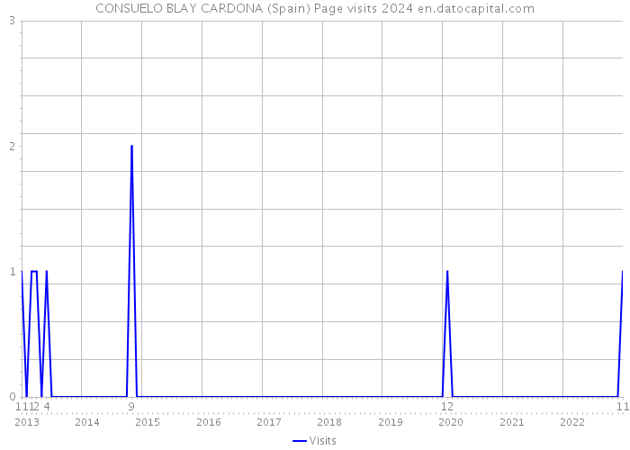 CONSUELO BLAY CARDONA (Spain) Page visits 2024 