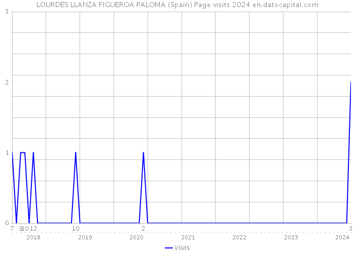 LOURDES LLANZA FIGUEROA PALOMA (Spain) Page visits 2024 