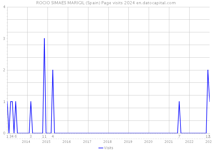 ROCIO SIMAES MARIGIL (Spain) Page visits 2024 