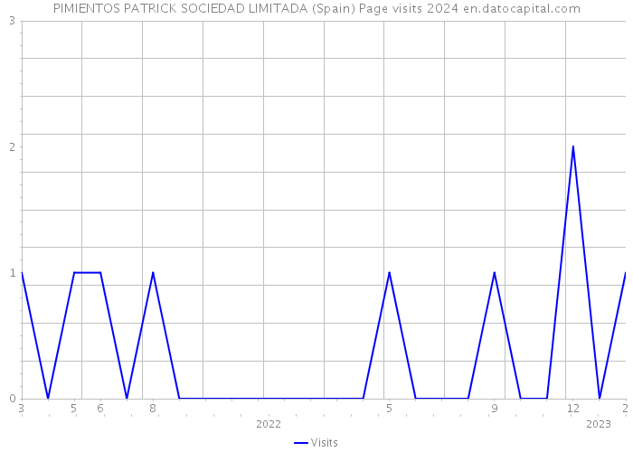 PIMIENTOS PATRICK SOCIEDAD LIMITADA (Spain) Page visits 2024 