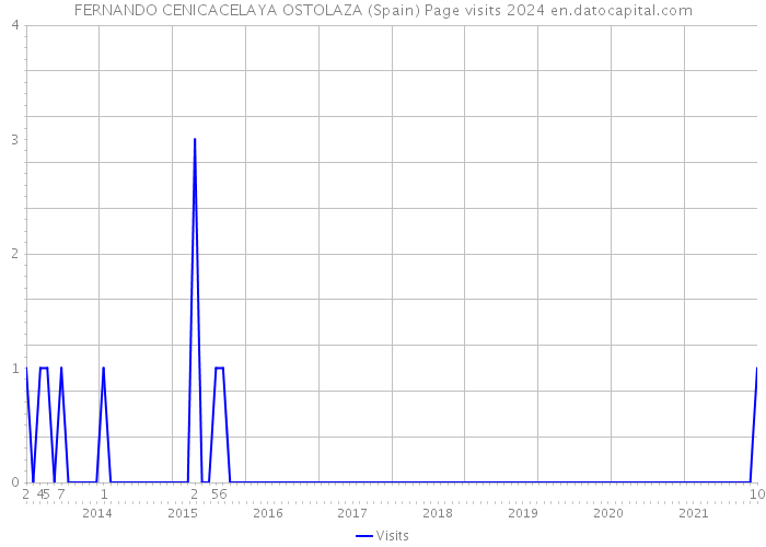 FERNANDO CENICACELAYA OSTOLAZA (Spain) Page visits 2024 