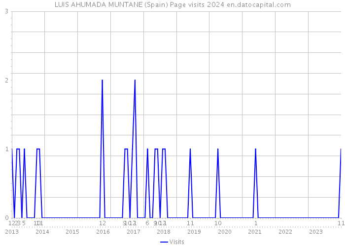 LUIS AHUMADA MUNTANE (Spain) Page visits 2024 