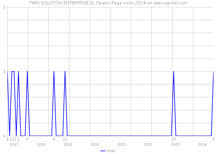 TWIN SOLUTION ENTERPRISE SL (Spain) Page visits 2024 