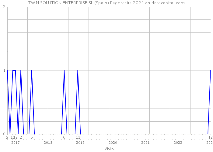 TWIN SOLUTION ENTERPRISE SL (Spain) Page visits 2024 
