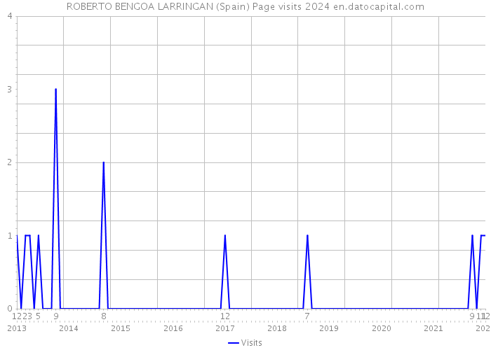 ROBERTO BENGOA LARRINGAN (Spain) Page visits 2024 