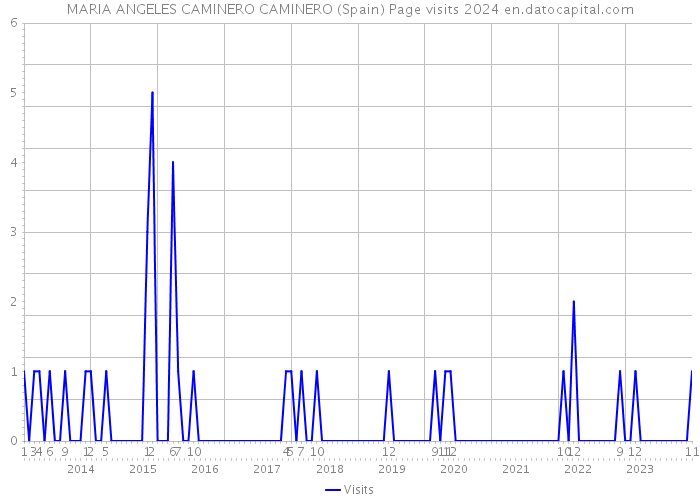 MARIA ANGELES CAMINERO CAMINERO (Spain) Page visits 2024 