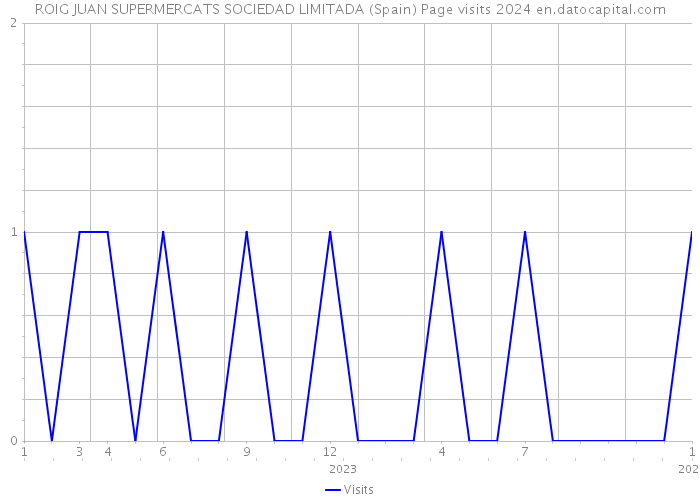 ROIG JUAN SUPERMERCATS SOCIEDAD LIMITADA (Spain) Page visits 2024 