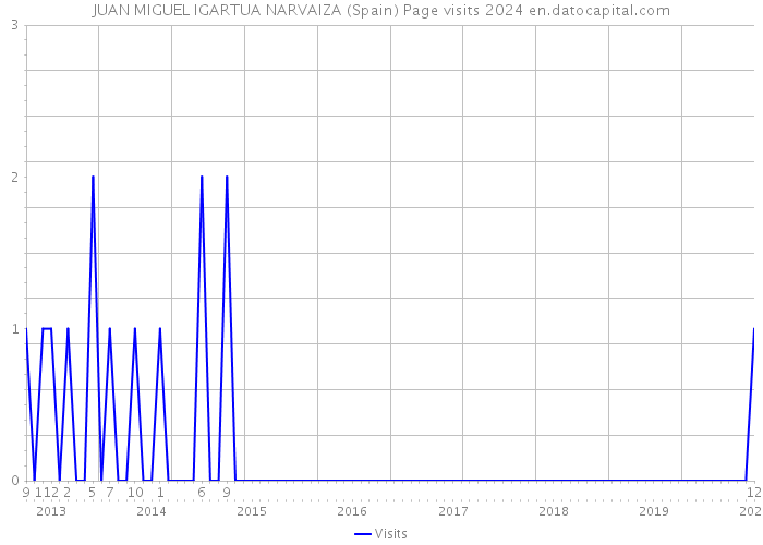 JUAN MIGUEL IGARTUA NARVAIZA (Spain) Page visits 2024 