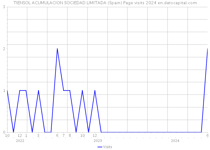 TIENSOL ACUMULACION SOCIEDAD LIMITADA (Spain) Page visits 2024 