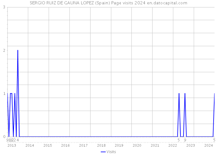 SERGIO RUIZ DE GAUNA LOPEZ (Spain) Page visits 2024 