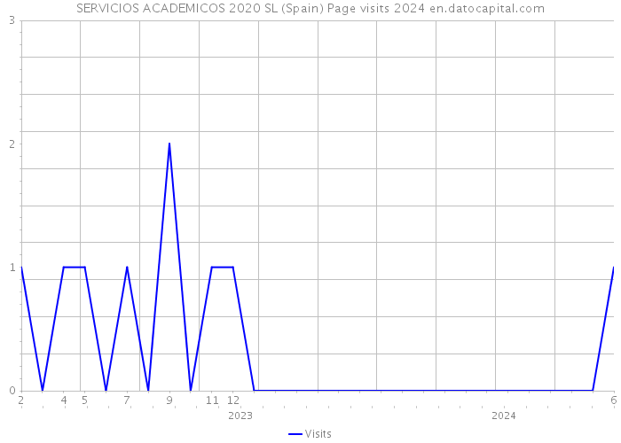 SERVICIOS ACADEMICOS 2020 SL (Spain) Page visits 2024 