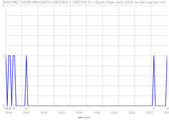SANCHEZ CONDE ABOGADOS ASESORIA Y GESTION S.L. (Spain) Page visits 2024 
