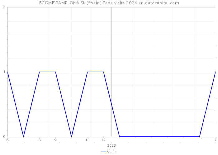 BCOME PAMPLONA SL (Spain) Page visits 2024 
