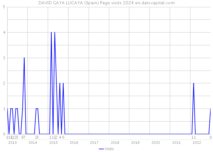DAVID GAYA LUCAYA (Spain) Page visits 2024 