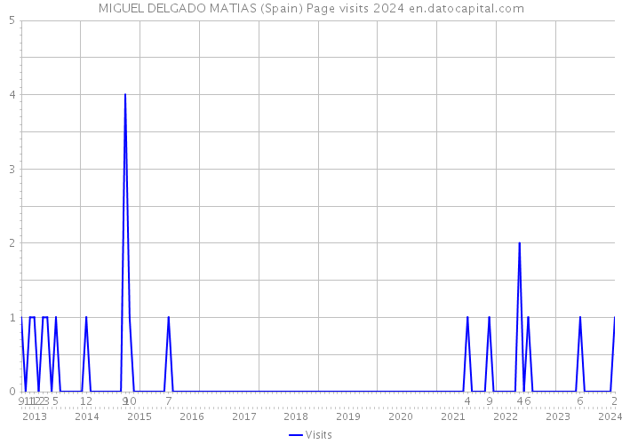 MIGUEL DELGADO MATIAS (Spain) Page visits 2024 
