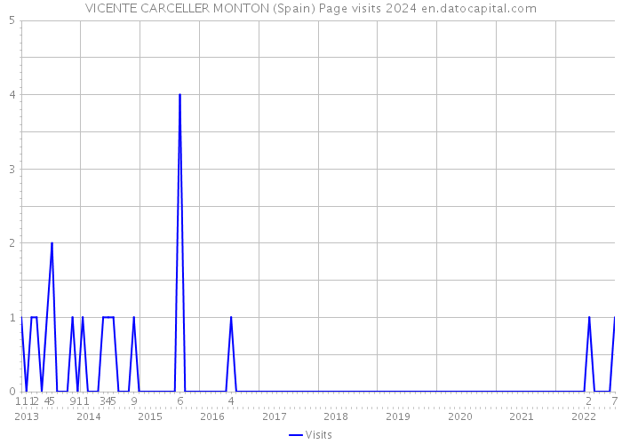 VICENTE CARCELLER MONTON (Spain) Page visits 2024 