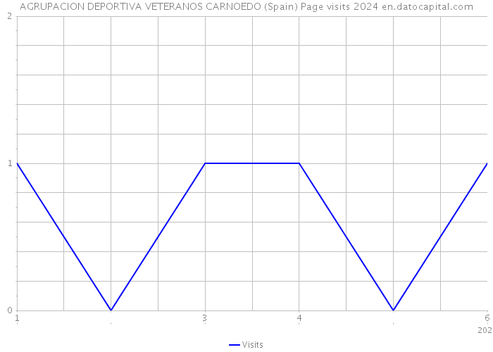 AGRUPACION DEPORTIVA VETERANOS CARNOEDO (Spain) Page visits 2024 