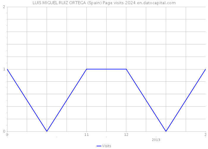 LUIS MIGUEL RUIZ ORTEGA (Spain) Page visits 2024 