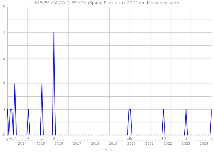 NIEVES AMIGO QUESADA (Spain) Page visits 2024 