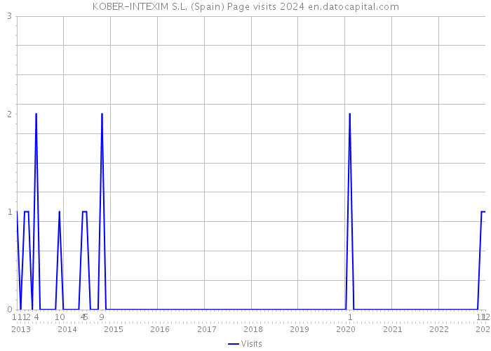 KOBER-INTEXIM S.L. (Spain) Page visits 2024 