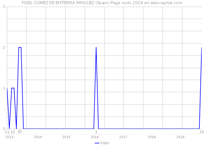 FIDEL GOMEZ DE ENTERRIA MINGUEZ (Spain) Page visits 2024 