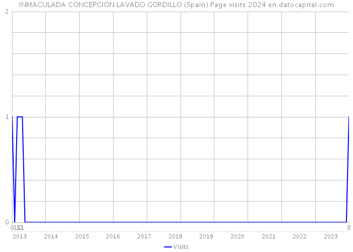 INMACULADA CONCEPCION LAVADO GORDILLO (Spain) Page visits 2024 