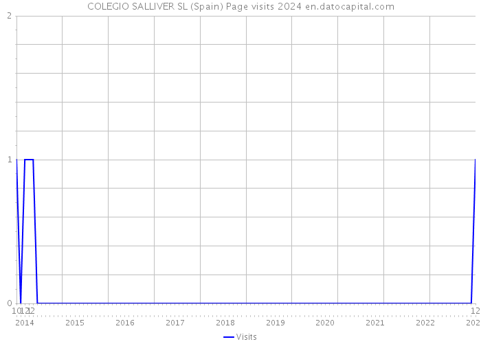 COLEGIO SALLIVER SL (Spain) Page visits 2024 