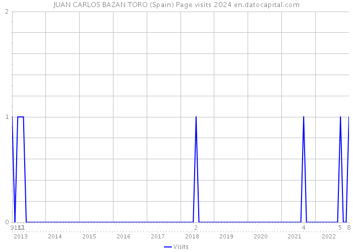 JUAN CARLOS BAZAN TORO (Spain) Page visits 2024 