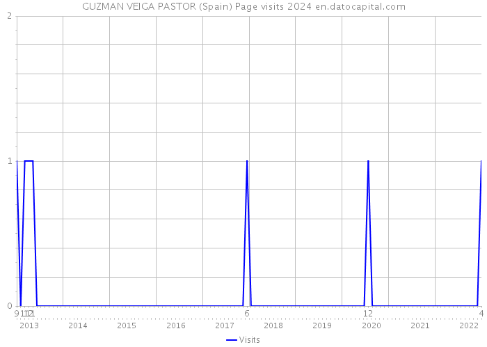 GUZMAN VEIGA PASTOR (Spain) Page visits 2024 