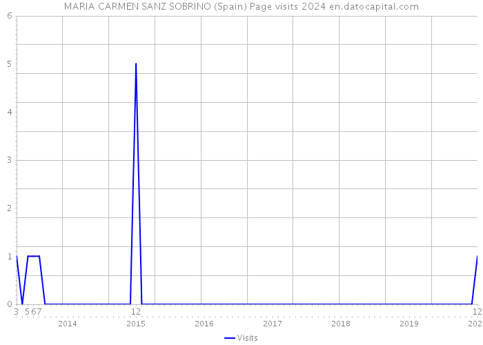 MARIA CARMEN SANZ SOBRINO (Spain) Page visits 2024 