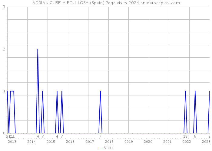 ADRIAN CUBELA BOULLOSA (Spain) Page visits 2024 