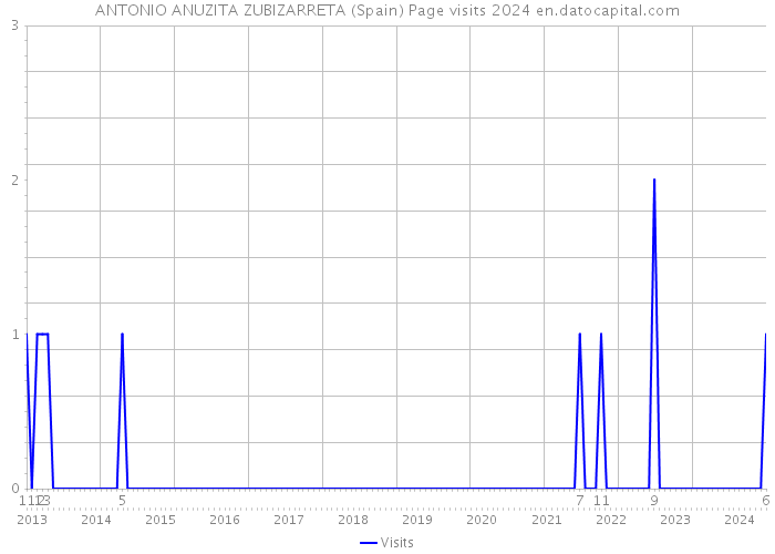 ANTONIO ANUZITA ZUBIZARRETA (Spain) Page visits 2024 