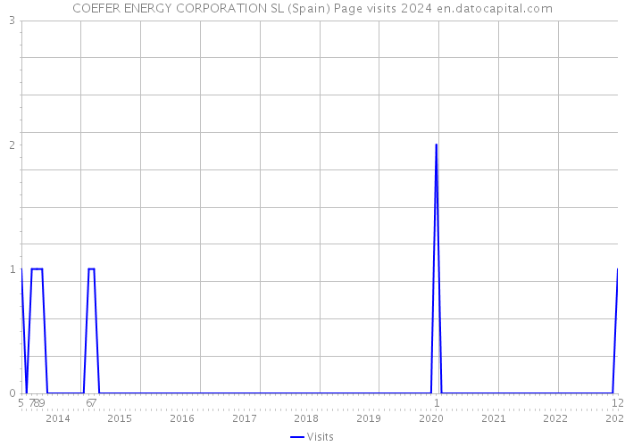 COEFER ENERGY CORPORATION SL (Spain) Page visits 2024 