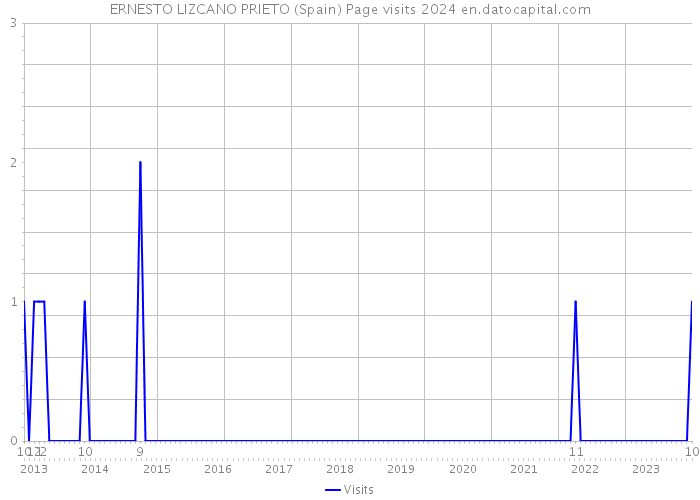 ERNESTO LIZCANO PRIETO (Spain) Page visits 2024 