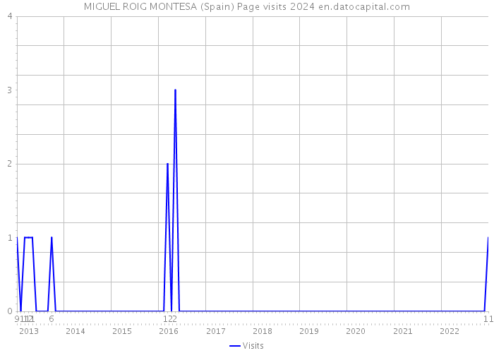 MIGUEL ROIG MONTESA (Spain) Page visits 2024 