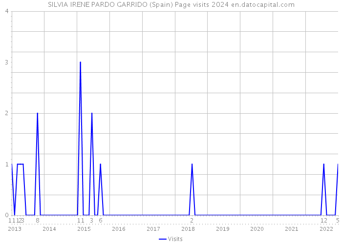 SILVIA IRENE PARDO GARRIDO (Spain) Page visits 2024 