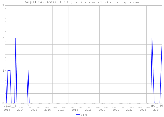RAQUEL CARRASCO PUERTO (Spain) Page visits 2024 