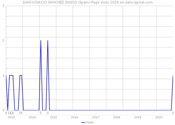 JUAN IGNACIO SANCHEZ ZANGO (Spain) Page visits 2024 