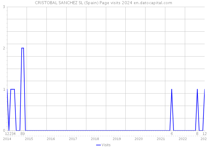 CRISTOBAL SANCHEZ SL (Spain) Page visits 2024 