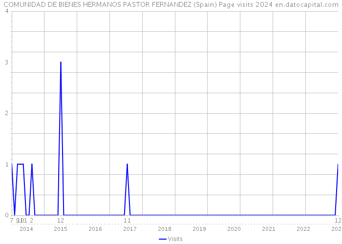 COMUNIDAD DE BIENES HERMANOS PASTOR FERNANDEZ (Spain) Page visits 2024 