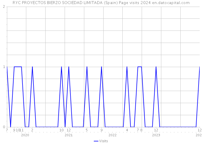 RYC PROYECTOS BIERZO SOCIEDAD LIMITADA (Spain) Page visits 2024 