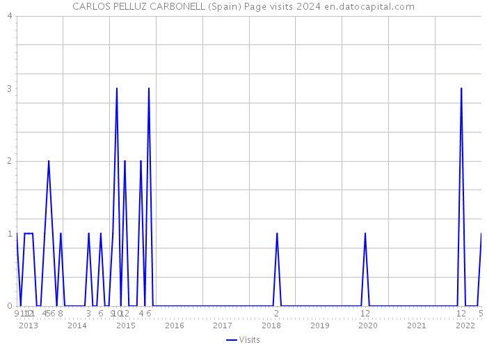 CARLOS PELLUZ CARBONELL (Spain) Page visits 2024 